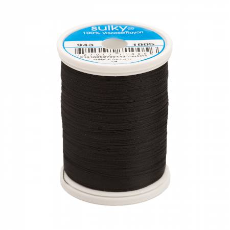 1005 Black - Sulky Rayon 40wt Thread