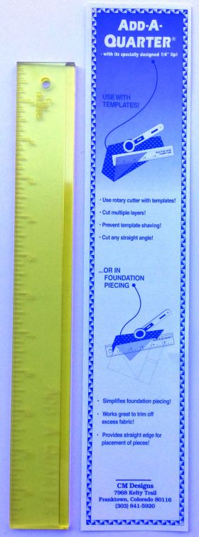 CM12 ADD-A-QUARTER 12 RULER - North Country Quilters & Sew 'n Vac, LLC