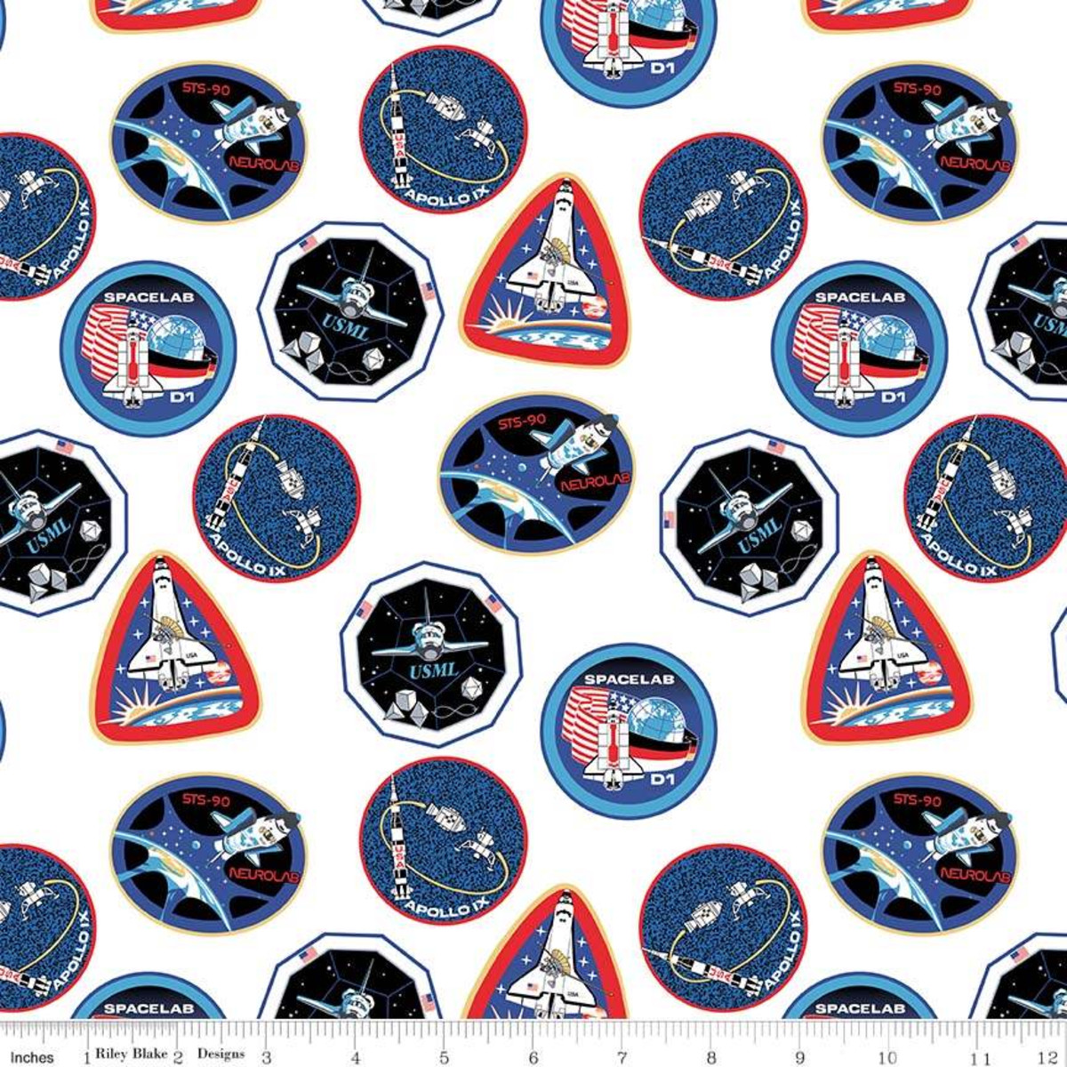 C7802-WHITE PATCHES WHITE OUT OF THIS WORLD WITH NASA - North Country  Quilters & Sew 'n Vac, LLC